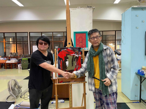 汗血宝马传友情  ——著名画家老墨先生第九届世界朋友节泰国艺术行